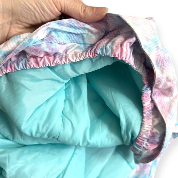 Eddie Bauer Water Color Insulated Hooded Parka Coat Girl's Size XL 16 - Picture 10 of 13